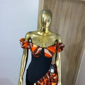 off shoulder ankara dress