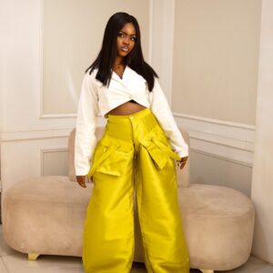 Two piece Baggy pants and crop top