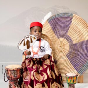 Kids Igbo Isiagu Skirt Set (1-5years )